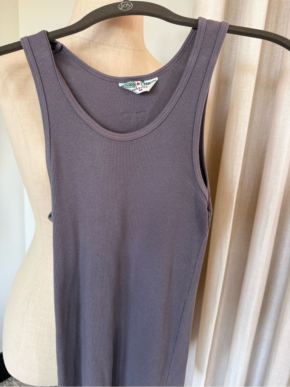 Hard Tail Women's Ribbed Tank Top in Charcoal Gray